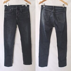 Rag‎ & Bone Jeans Fit 2 Slim Washed Black Minna Wash Mens 31 Button Fly
